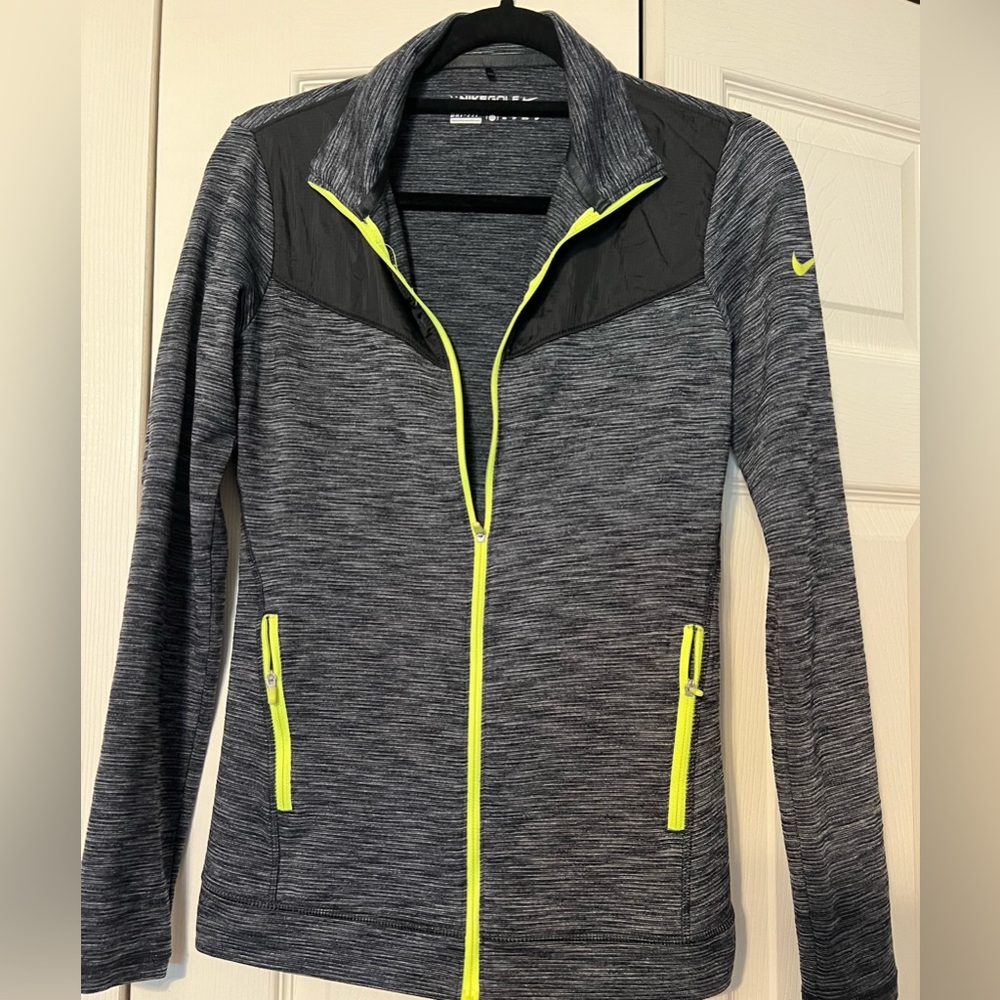 Nike Golf Jacket Women’s Dri Fit Tour Performance Full Zip Black Active